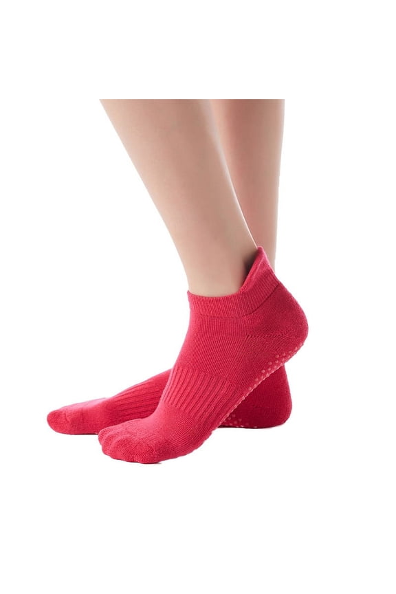 Yoga Socks for Women Non-Slip w/ Grips, Ideal for Pilates, Pure Barre, Maternity, Barefoot workout, Dance,Grey