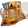 thumbnail image 1 of Yoga Sport Blanket - Ultra Soft Cozy Fleece Yoga Meditation Blanket - Fuzzy Plush Bedding Blankets for Users, Teens, Adults - 60"x50", 1 of 7
