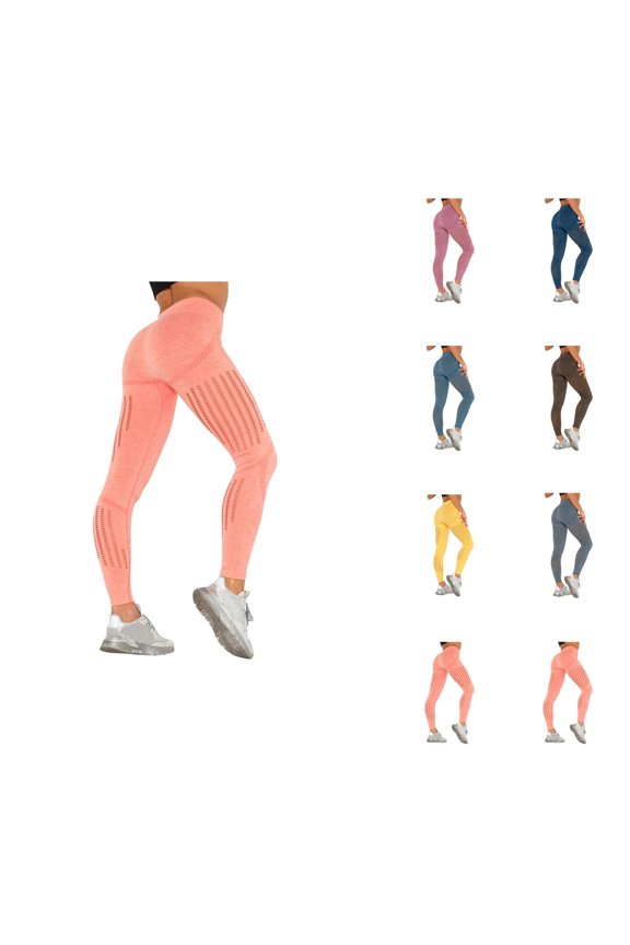 Yoga Sport Leggings Push Up High Waist Running Pants Casual Stretchy Tight Yoga Tights Performance Fitness Bottoms for Women Gym