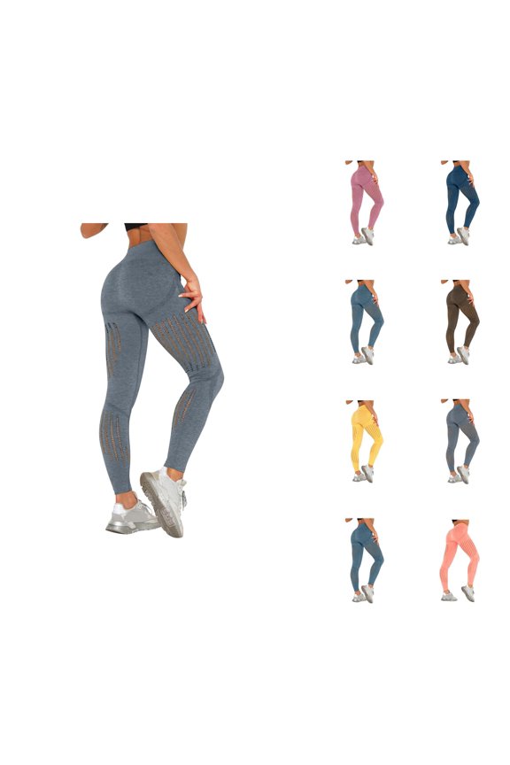 Yoga Sport Leggings Push Up High Waist Running Pants Casual Stretchy Tight Yoga Tights Performance Fitness Bottoms for Women Gym