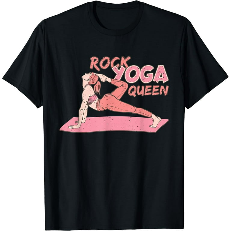 Yoga Sport Queen Rock Namaste Women Motivation yoga poses T-Shirt