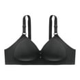 thumbnail image 1 of Yoga Sports Bras for Women Padded Bra Feature V-Neck T-Shirt Bra Style W-1295 Black XXL, 1 of 2