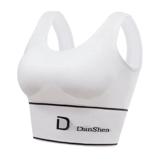 Yoga Sports U-Shaped Without Steel Ring All-Match Base Tube Top Sports Bra Sports Vest Sports Underwear WHITE