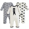 thumbnail image 1 of Yoga Sprout Baby Boy Cotton Coveralls 3pk, Bear Hugs, 18-24 Months, 1 of 4