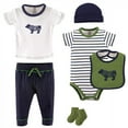 thumbnail image 1 of Yoga Sprout Baby Boy Cotton Layette Set, Bear, 0-3 Months, 1 of 2