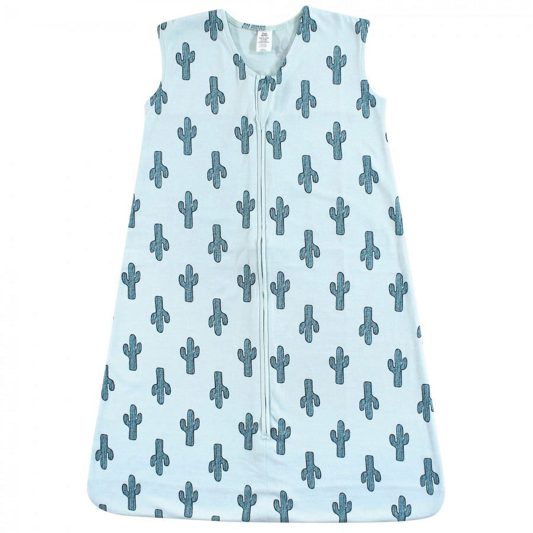 Yoga Sprout Baby Boy Sleeveless Jersey Cotton Sleeping Bag, Sack, Blanket, Cactus, 6-12 Months
