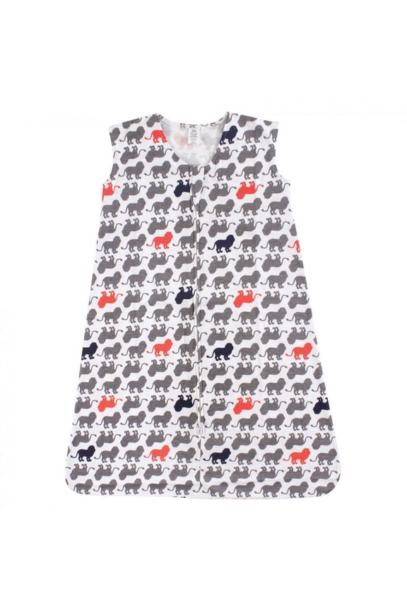 Baby Boy Sleeveless Jersey Cotton Sleeping Bag, Sack, Blanket, Lion, 6-12 Months