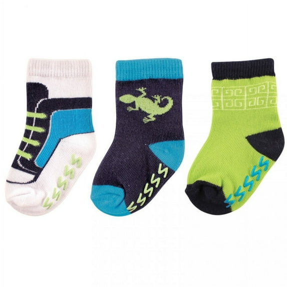 Yoga Sprout Baby Boy Socks, Lizard, 0-6 Months