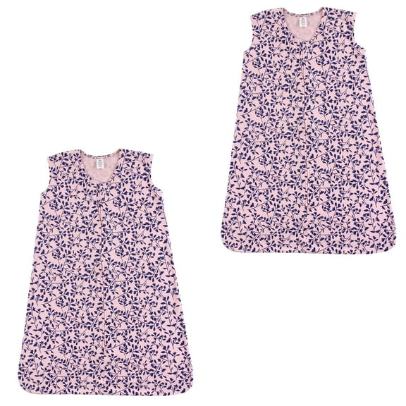 Yoga Sprout Baby Boy and Girl Jersey Cotton Sleeping Bag 2 Pack, Fresh Floral, 18-24 Months