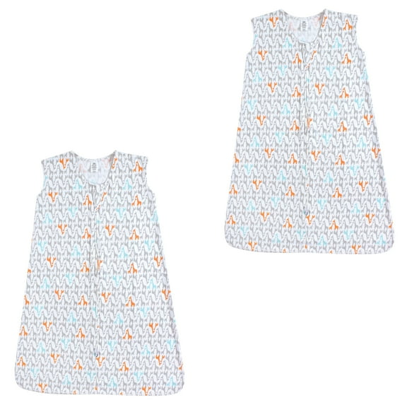 Yoga Sprout Baby Boy and Girl Jersey Cotton Sleeping Bag 2 Pack, Giraffes, 6-12 Months