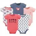 thumbnail image 1 of Yoga Sprout Baby Girl Cotton Bodysuits 5pk, Bloom, 3-6 Months, 1 of 1