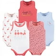 thumbnail image 1 of Yoga Sprout Baby Girl Cotton Bodysuits 5pk, Flamingo, 6-9 Months, 1 of 1