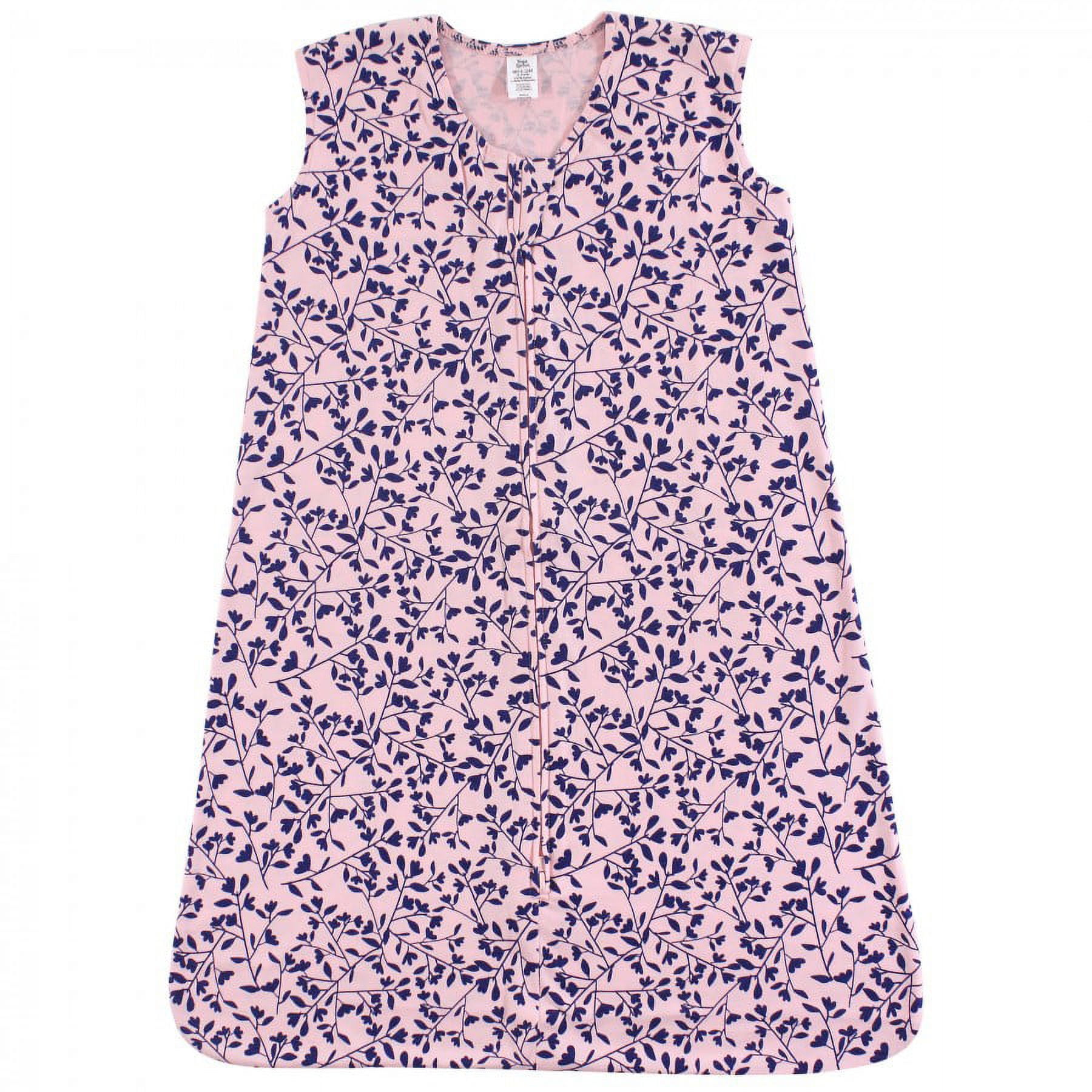 Yoga Sprout Baby Girl Sleeveless Jersey Cotton Sleeping Bag, Sack, Blanket, Fresh Floral, 12-18 Months