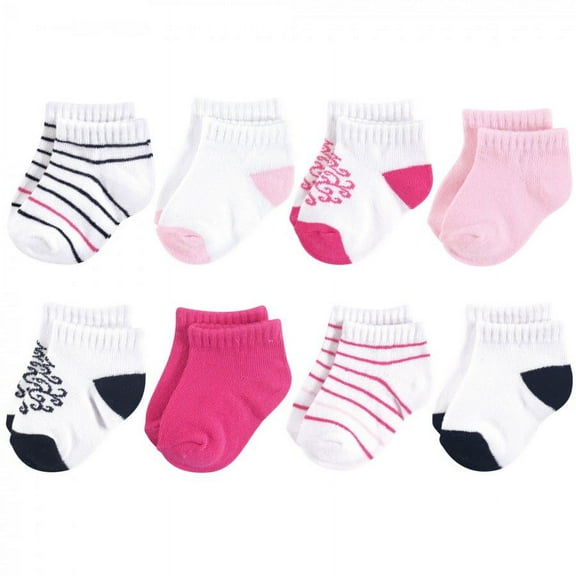 Yoga Sprout Baby Girl Socks, Damask, 12-24 Months