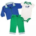 thumbnail image 1 of Yoga Sprout Baby and Toddler Boy Cotton Hoodie, Bodysuit or Tee Top, and Pant, Dog Baby, 12-18 Months, 1 of 1