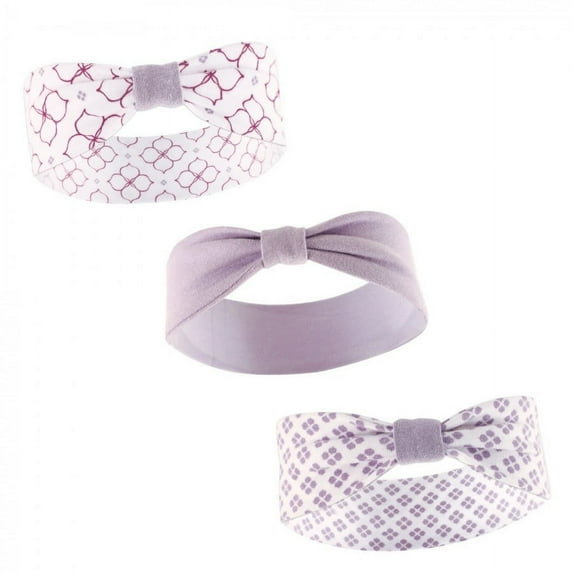 Yoga Sprout Baby and Toddler Girl Cotton Headbands 3pk, Petals, 0-24 Months