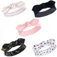 thumbnail image 1 of Yoga Sprout Baby and Toddler Girl Cotton Headbands 5pk, Metallic Moon, 0-24 Months, 1 of 2