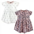 thumbnail image 1 of Yoga Sprout Baby and Toddler Girl Cotton Short-Sleeve Dresses 2pk, Fresh, 0-3 Months, 1 of 6