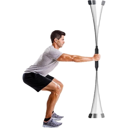 Yoga Starter Set - Flexi Bar, Resistance Band & Shoulder Tube for Elastic Exercise & Training Fitness