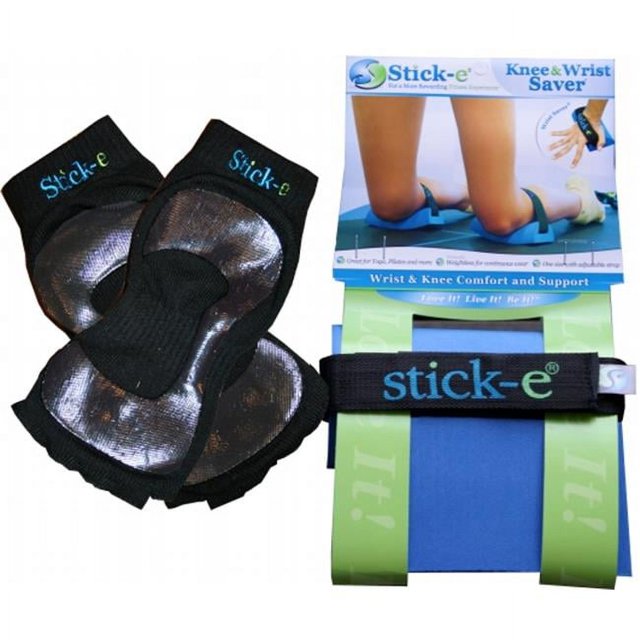 Yoga Sticke Products Sticke Socks and Knee and Wrist Saver combo