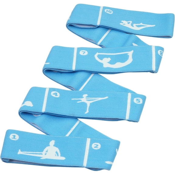 Yoga Strap with 10/12 Loops - Multi-Functional Stretch Band for Pilates, Dance, Gymnastics, Physical , Flexibility & Resistance , Ballet, Latin Workouts