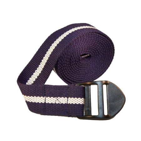 Yoga Strap 8" (Navy with Cream Stripe)
