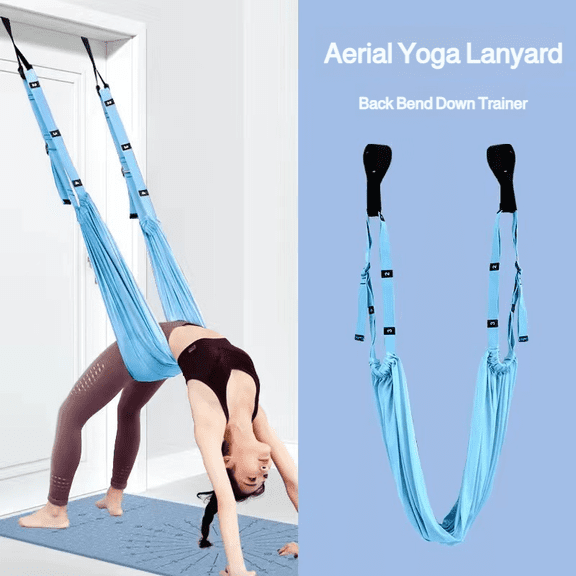 Yoga Strap Stretch Band Fitness Elastic Rope Universal Back Leg Belt for Backbend Split Handstand Home Inversion Training Hammoc