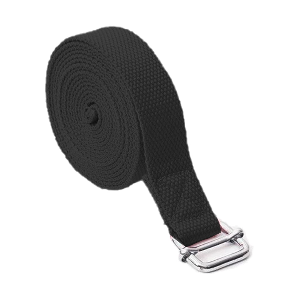 Yoga strap stretching loops for exercise workouts improving