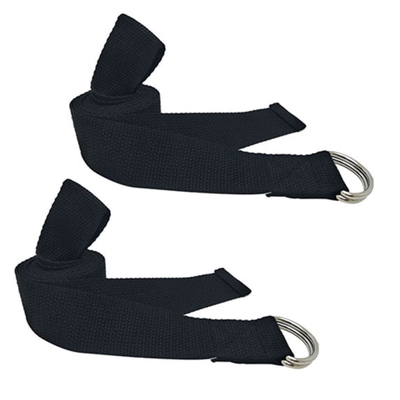 Yoga Strap - for Daily Stretchng, Yoga Pilates, Physical Therapy, Fitness - black