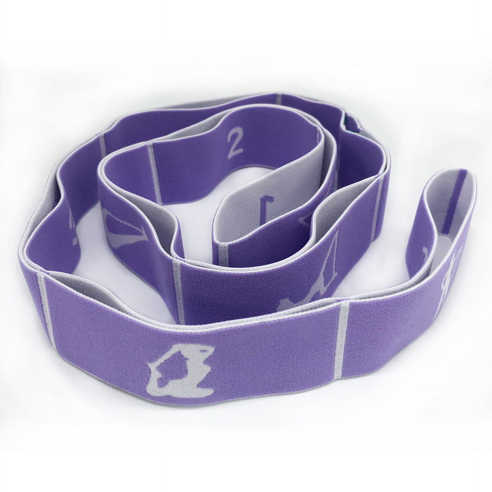 Yoga Stretch Exercise Strap with 9 Flexible Loops Thicken Exercise Band Gravity Fitness