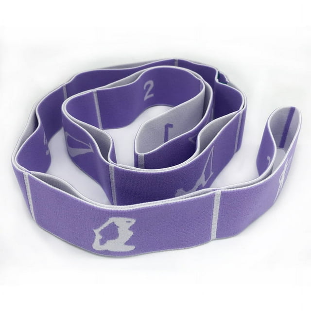 Yoga Stretch Exercise Strap with 9 Flexible Loops Thicken Exercise Band