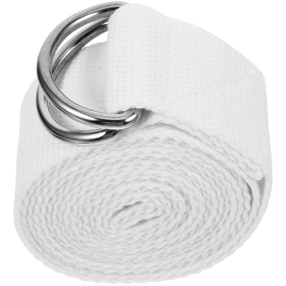 Yoga Stretching Belt Household Multifunction Belt/Yoga Rope Mat Band Go Fit Bands for Exercising White Polyester Cotton