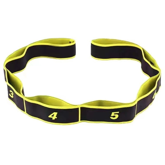 Yoga Stretching Strap with Digital Markings, Body Shaping Elastic Resistance Band, Posture Training Assist Stretch Tool for Exercise