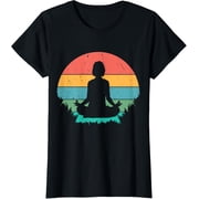 Yoga Teacher Accessories Yoga Ball Sunset Yoga Training T-Shirt men and women can wear, black, white, gifts