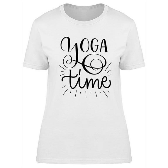 Yoga Time Graphic T-Shirt Women -Image by Shutterstock, Female Small