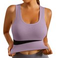 thumbnail image 1 of Yoga Tops! Audhol Women's Sports Bra Big Chest Small Running Shockproof Gathering No Steel Ring Sports Bra Large Fitness Yoga Vest Workout Tank Grey 2XL, 1 of 7