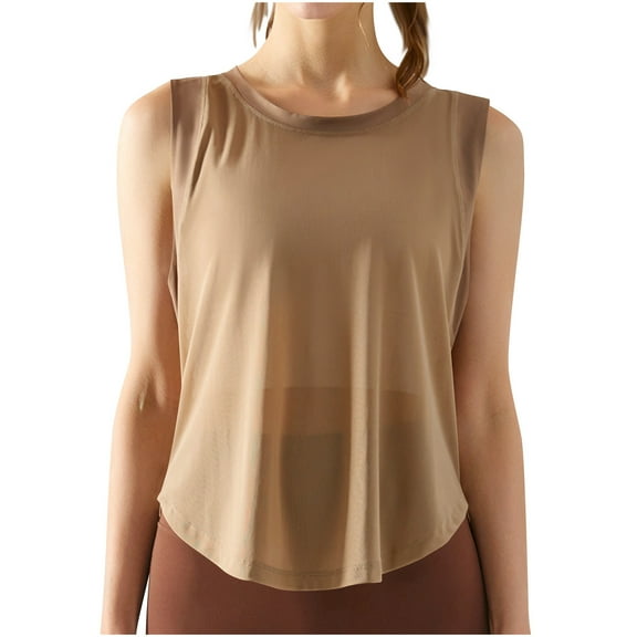 Yoga Tops Women Built In Bra Plus Size Blouses for Women 2X Solid Color Tshirts