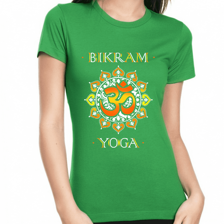 Yoga Tops for Women Womens BIKRAM Yoga Shirts for Women Premium Vintage OM BIKRAM Yoga Shirt