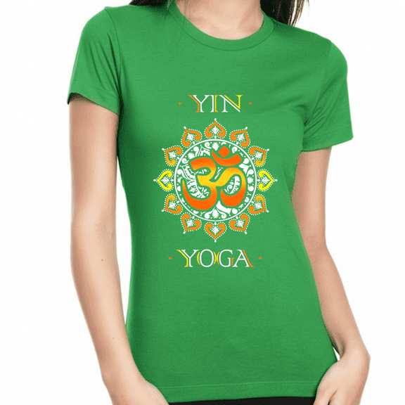 Yoga Tops for Women - Womens YIN Yoga Shirts for Women Premium Vintage OM YIN Yoga Shirt Mantra YIN Yoga Shirt