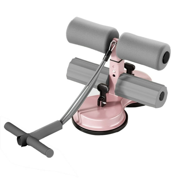 Yoga Trainer Sit Up Machine with Resistance Band, Portable Training Auxiliary Device, Dual Suction Cups Abs Workout, Home Gym Abdomen Exerciser Equipment,with 2 Suction Cups and Resistance Band