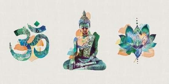 Yoga Triptych Canvas Art - Summer Thornton (24 x 48)