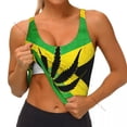thumbnail image 1 of Yoga Vest Women Gym Sports Crop Tops Jamaica Flag Streetwear Workout Breathable Tank Top Female, 1 of 7