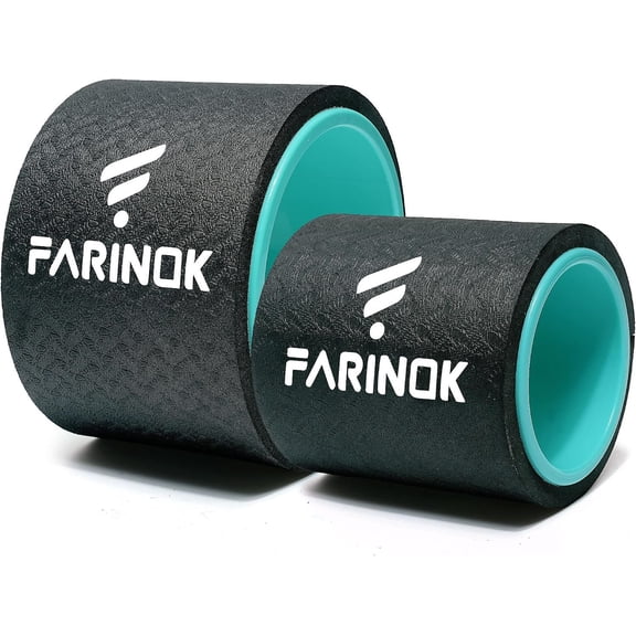 Yoga Wheel Set of 2, Upgraded 10MM Thick  Wheels for  & Stretching,   Roller for Deep Tissue Massage, Improving Yoga Poses Backbend