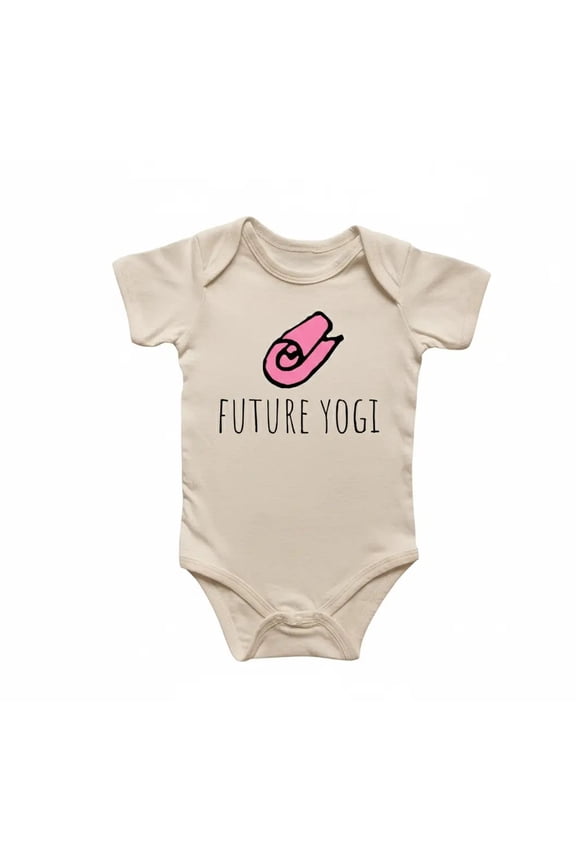 Yoga Yogi Newborn Baby Bodysuit