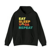 Yoga Zen Lover Unisex Hoodie, East Sleep Yoga Repeat