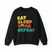 Yoga Zen Lover Unisex Sweatshirt, East Sleep Yoga Repeat
