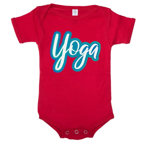 Yoga baby one-piece bodysuit, Newborn Jumper, Baby Yoga Romper - Red CA165Yoga S8 18-24