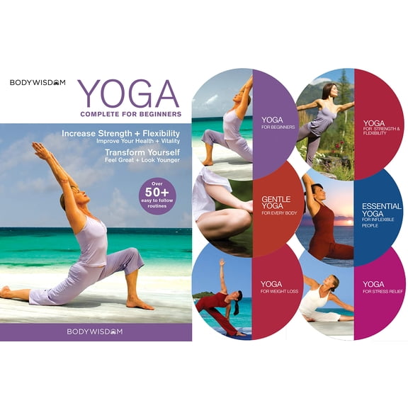 Yoga for Beginners Deluxe 6 DVD Set: 8 Yoga Video Routines NEW