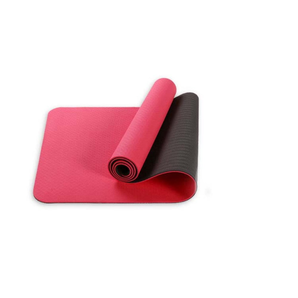 Yoga mat 0.2 inches thick, with nylon strap, suitable for both men and women - anti slip exercise mat, suitable for home yoga, Pilates, stretching, flooring, and fitness exercises