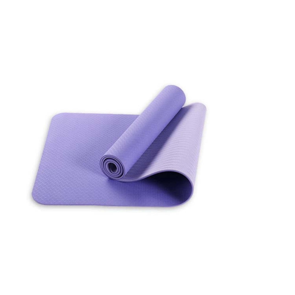 Yoga mat 0.2 inches thick, with nylon strap, suitable for both men and women - anti slip exercise mat, suitable for home yoga, Pilates, stretching, flooring, and fitness exercises